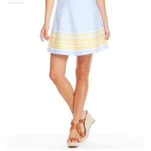 Vineyard Vines Border stripe oxford swing skirt
